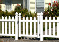 white picket fence