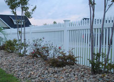 Trenton vinyl fence