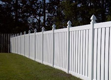 White Orlando pool fence 4' tall