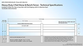 vinyl horse fencing