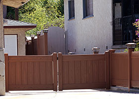 6 foot tall privacy fence mocha walnut