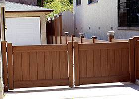 4 foot tall privacy fence mocha walnut