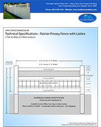 3 foot tall privacy fence