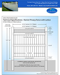 8' tall privacy fence