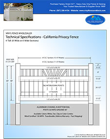 California Privacy Fence