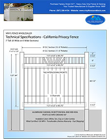 California Privacy Fences