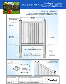 Ashland 6' Tall Privacy Fence