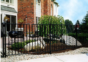 Heavy Duty Black Aluminum Fence