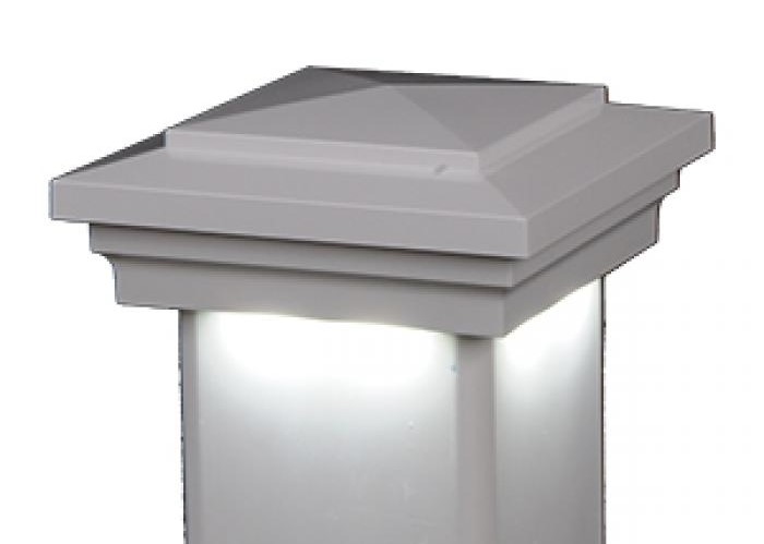 Post Cap Downward Low Voltage Post Cap White