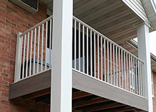 Heavy duty aluminum railing