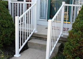 White Aluminum Railing