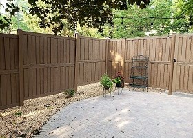 Dark Brown Privacy Fence Panels