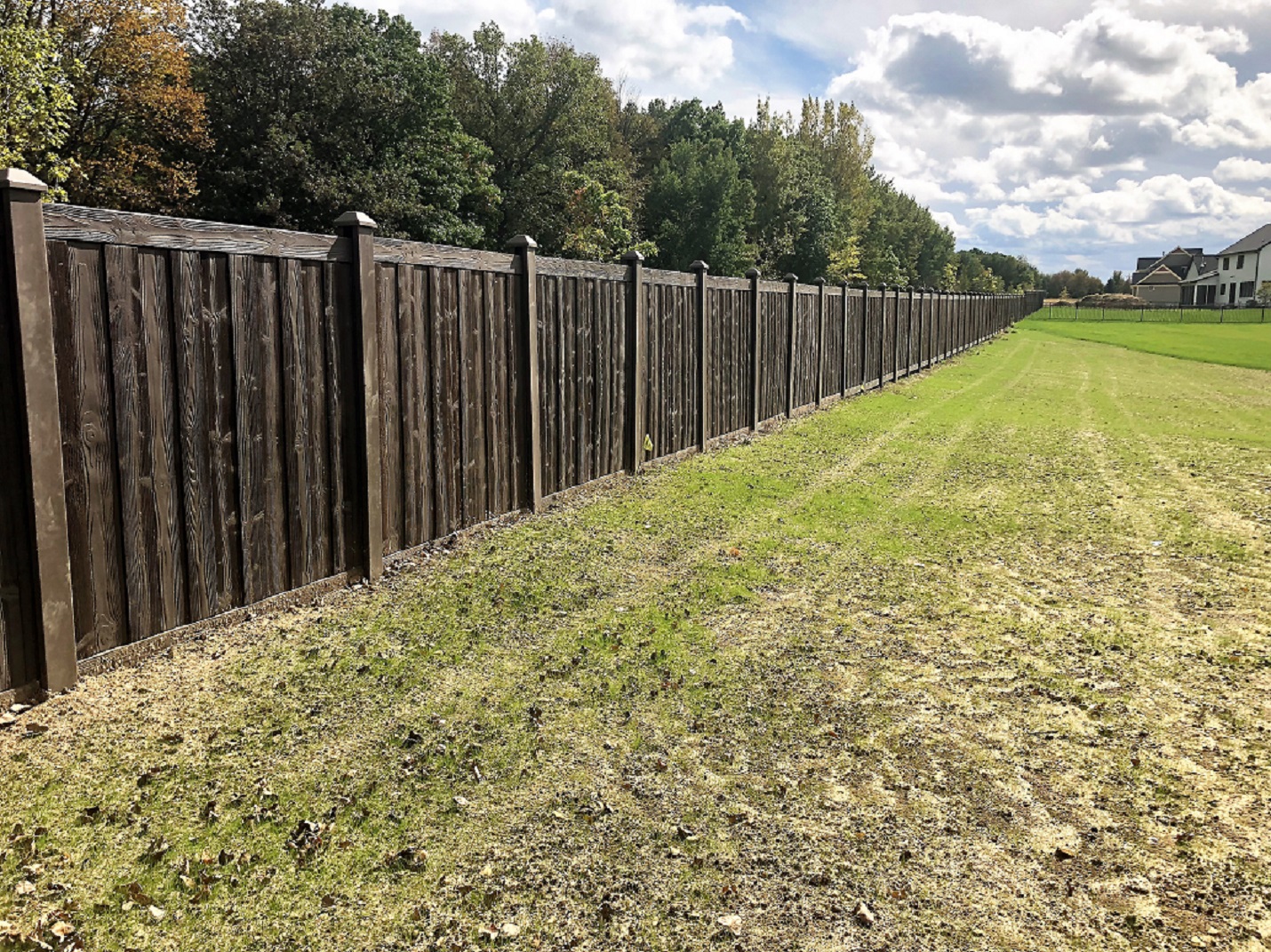 Gray Privacy Fence Panels