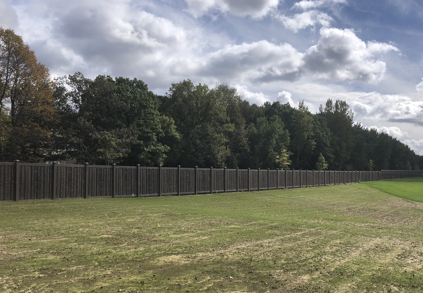 Walnut Brown Privacy Fence