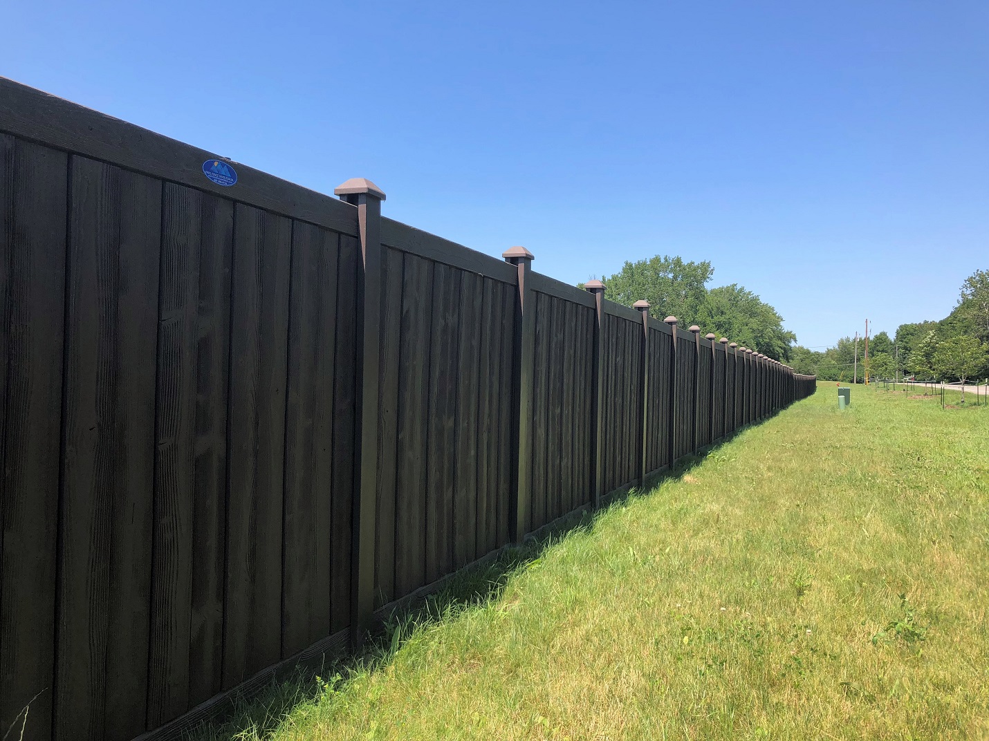 Walnut Brown Ashland Privacy Fence