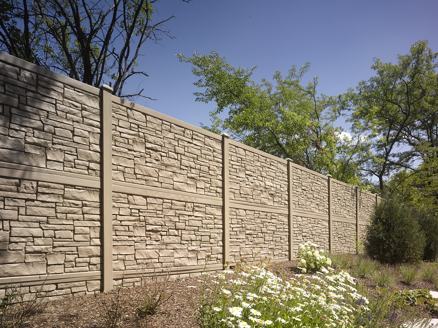 Ecostone Brown Granite Sound Wall