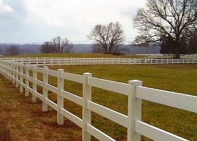 post and rail horse fence