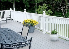 Vinyl Flat Railing and Stair Railing