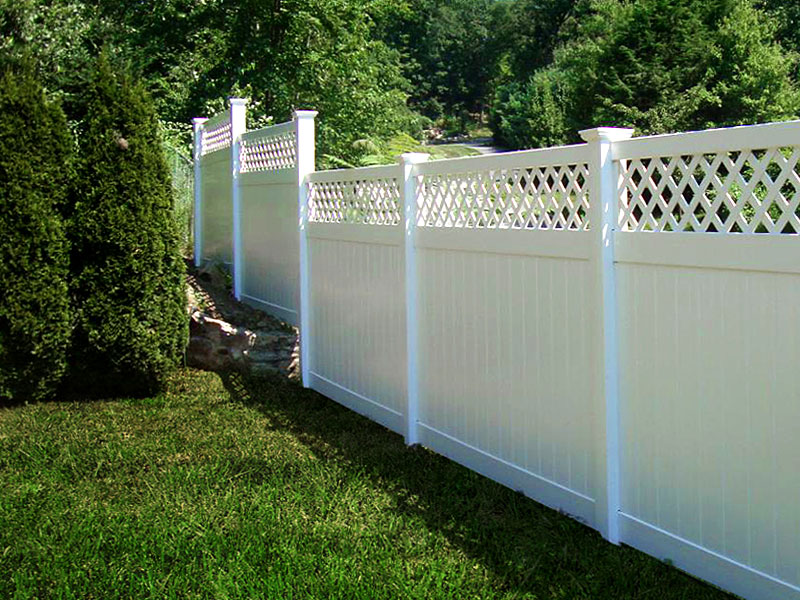 vinyl fence double gate