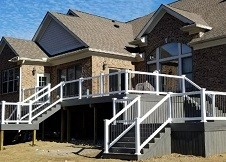 Beaumont Porch Railing + Beaumount vinyl Railing