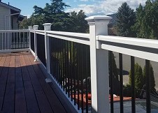 Beaumont Porch Railing + Beaumount vinyl Railing