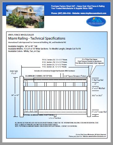 Miami Deck Railing