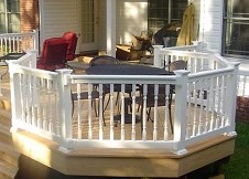 Tan Vinyl Railing