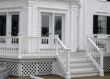 White PVC Railing