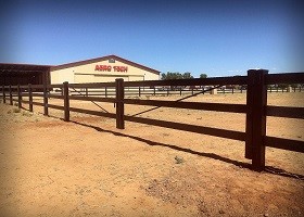 black Split Rail fence