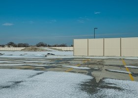 10' White Privacy Fence