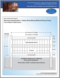 4 foot tall vinyl privacy fence