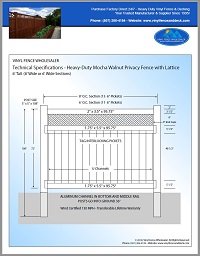 10' tall privacy fence