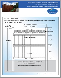 8' privacy vinyl fence