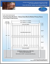 8 foot tall vinyl privacy fence