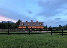 black Vinyl Pasture fence