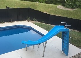 black privacy fence panel