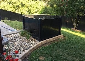 strongest black privacy fence