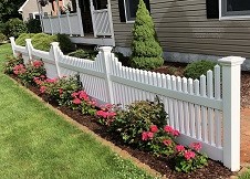 Concord vinyl picket fence panel