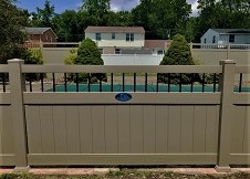 ohio white privacy fence panel