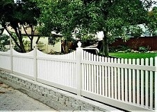 Sacramento vinyl picket fence