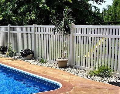 vinyl pool fence