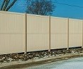 Tan Privacy Fence