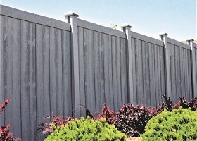 Walnut Brown Sherwood Privacy Fence