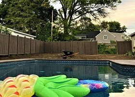 Walnut Brown Privacy Fence