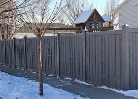 Simulated Wood Privacy Fence 6' Tall