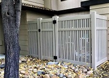 Clay Seneca vinyl pool fence Gate