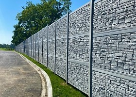 simulated stone fence IDOT