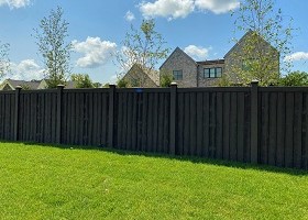 Walnut Brown Privacy Fence