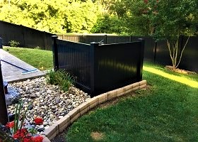 strongest black privacy fence