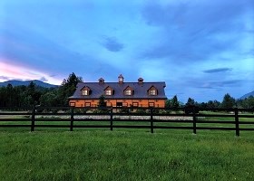 black Vinyl Pasture fence